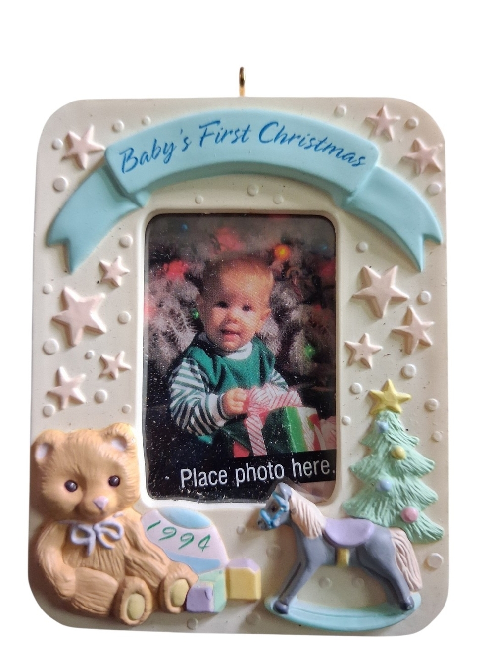 Keepsake 'Baby's First Christmas' Photo Holder Ornament - Picture 2 of 4